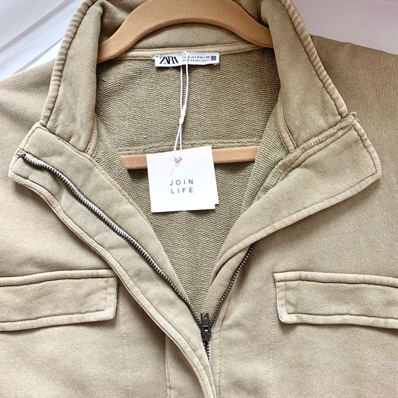 NWT Zara Washed Effect Long Jumpsuit - Picture 7 of 16